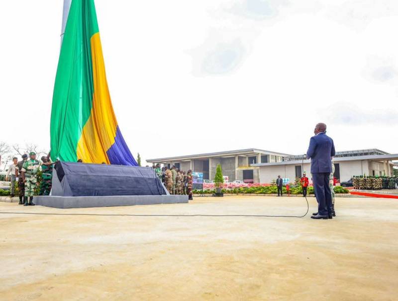 Drapeau géant Gabon
