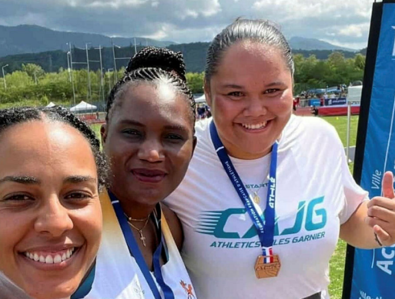 Belle médaille pour Carine Mekam à l’Open de France. © DR