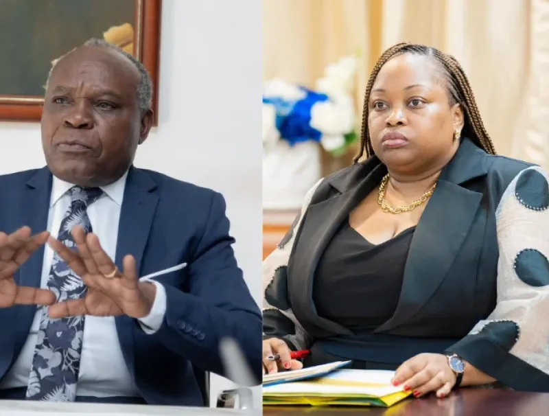 Philippe Tanangoye et Camélia Ntoutoume-Leclercq