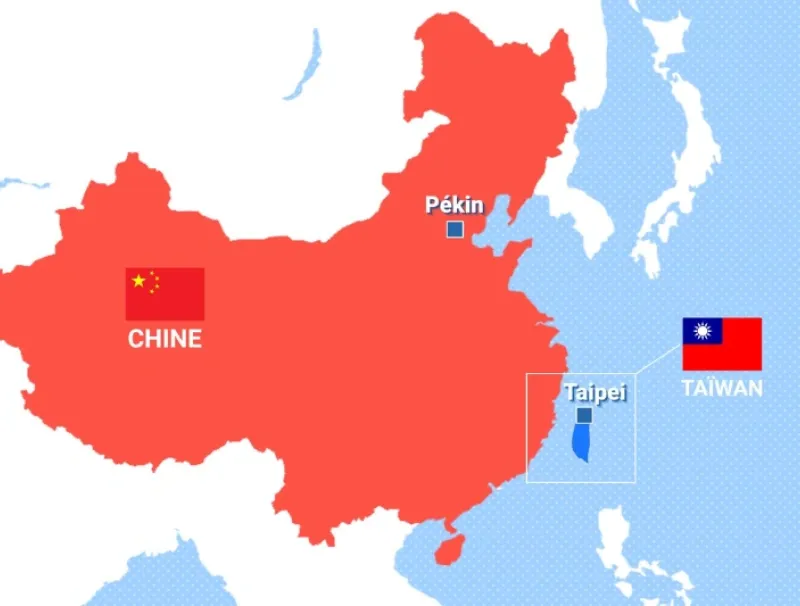 La chine et la Taïwan