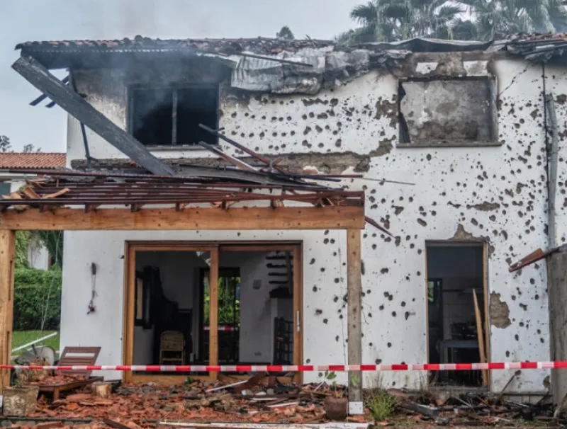 Dégats de l'attaque de drone sur Goma