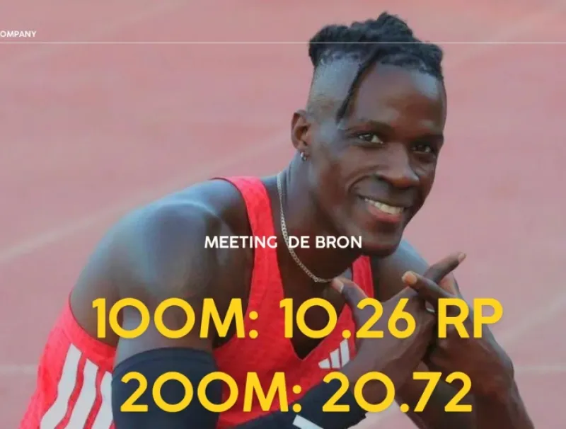 Athlétisme/ Meeting de Bron (France) : Guy Maganga-Gorra remporte le 100 et 200 m