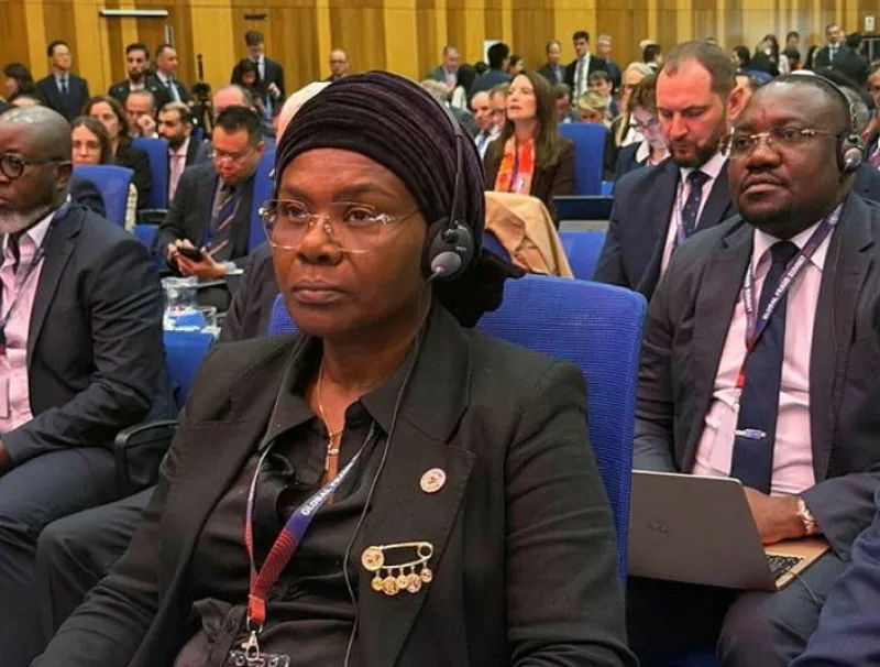 Lydie Immongault, commissaire membre de la Commission nationale de lutte contre la corruption