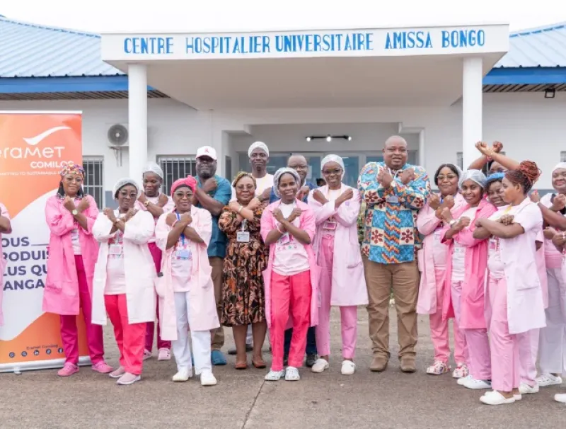 Octobre rose au centre hospitalier Amissa Bongo