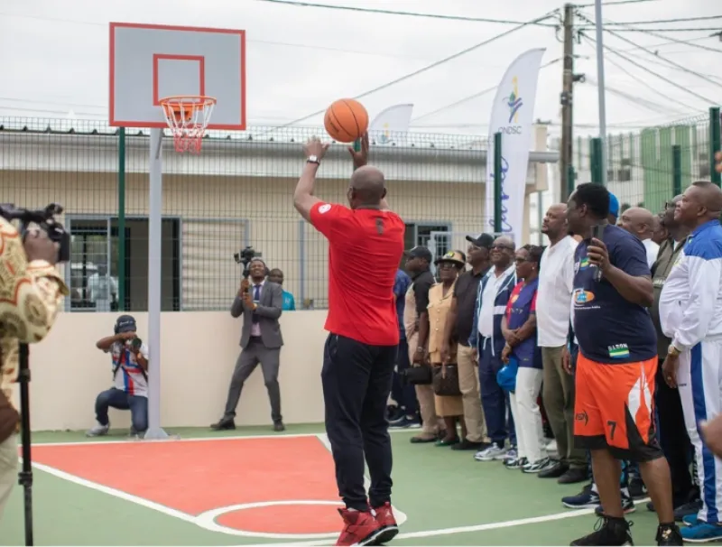 Le complexe sportif de Nzeng-Ayong inauguré dimanche par le président Brice Clotaire Oligui Nguema. © DR