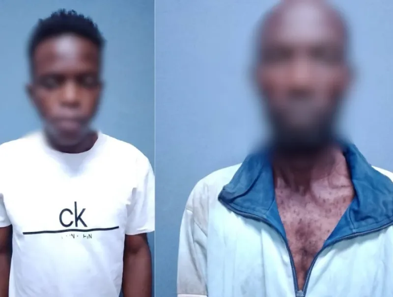 Darlin Mabounda, le beau-père et le voisin Weslas Maganga Moussavou méditent sur leurs errements en prison.