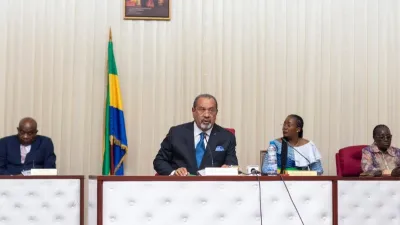 Guy-Bertrand Mapangou, président du Conseil Economique, Social, Economique, Environnemental et Culturel