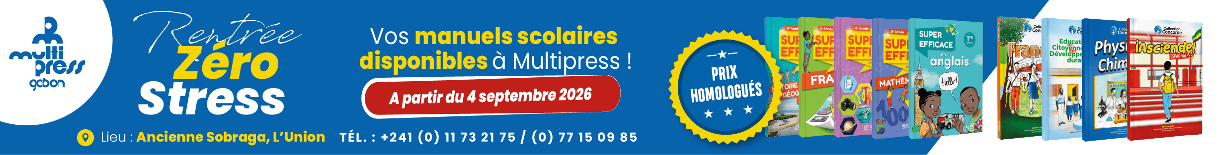 Rentrée Zéro Stress - Vos manuels scolaires disponibles à Multipress !