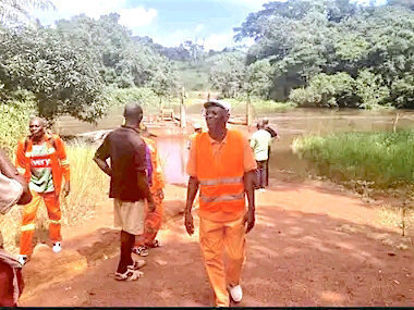 Lebamba : étude de construction des ponts métalliques à Bongolo et Idembet
