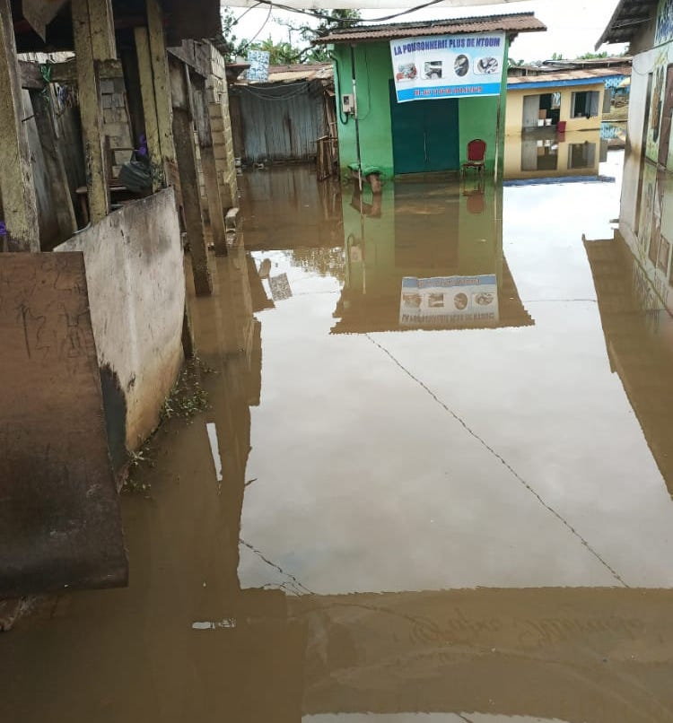 Ntoum : plusieurs quartiers du 1er arrondissement victimes d'inondation