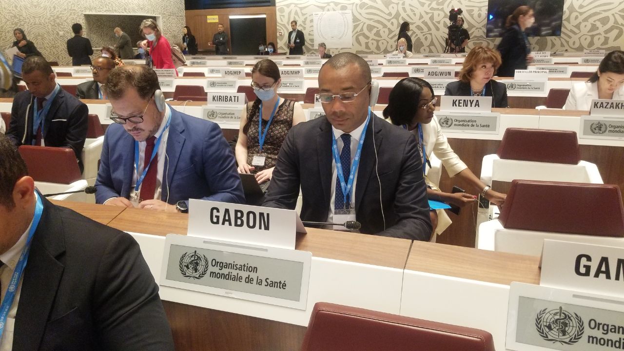 75e Assemblée mondiale de la Santé:* Guy Patrick Obiang porte la voix du Gabon.
