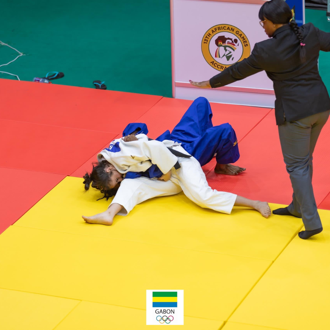 Judo : Ada Claude Welda Mounguengui battue d'entrée 