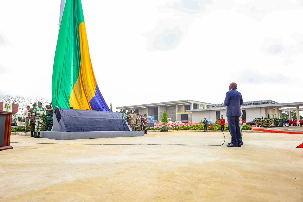 Drapeau géant Gabon