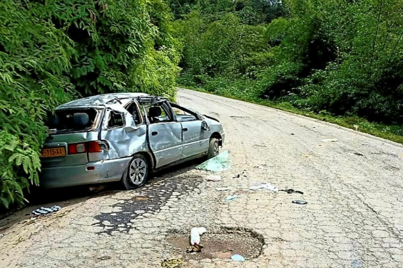 Le véhicule dans lequel le pandore a trouvé la mort.