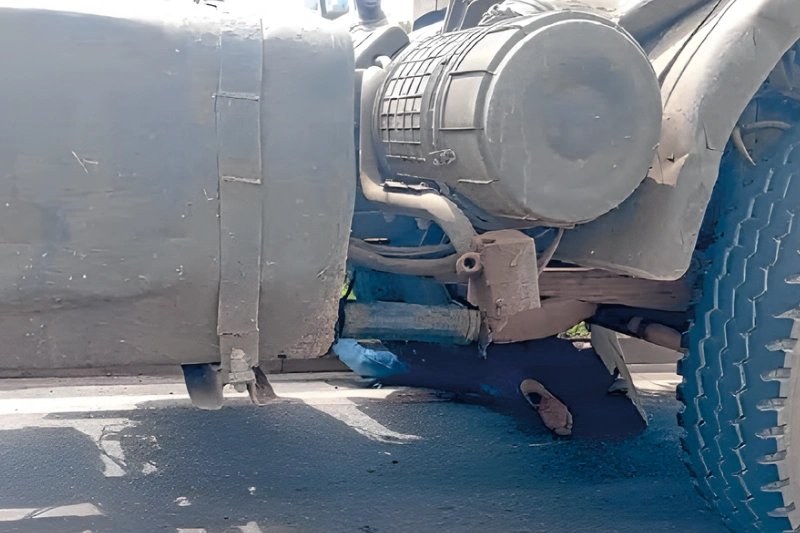 Victime percutée par un camion