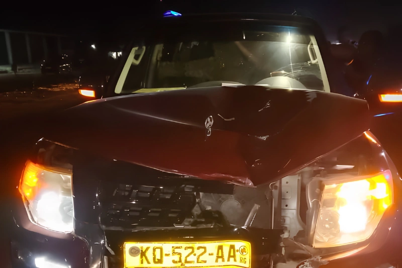 Véhicule accidenté sur la Nationale 1