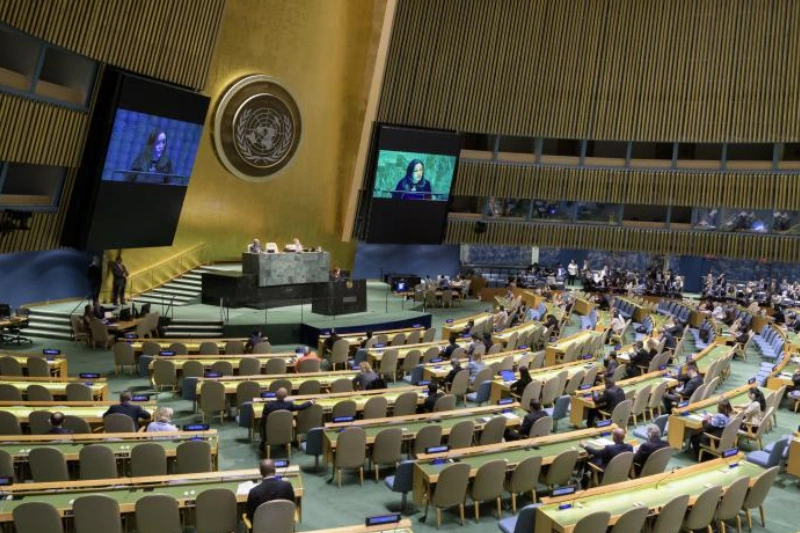 Vue de l’Assemblée générale des Nations unies