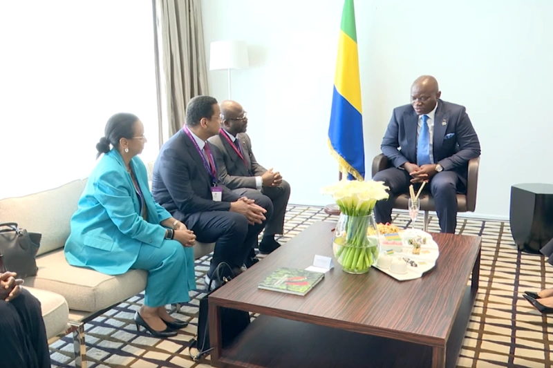 Brice Clotaire Oligui Nguema, président du Gabon et les membre du groupe SIFCA