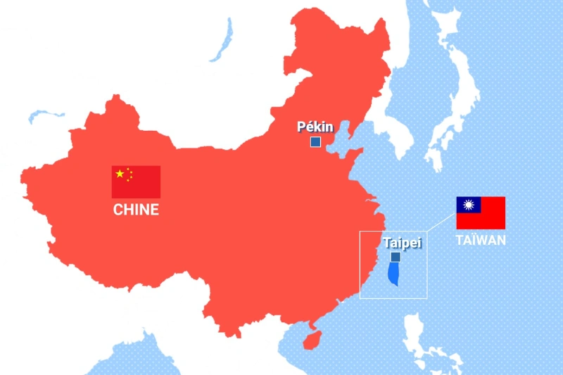 Chine : d'importantes forces déployées autour de Taïwan