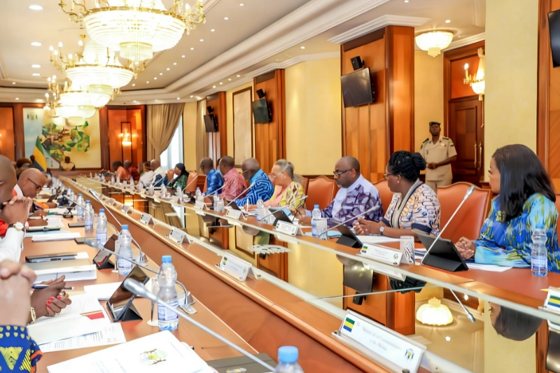 Conseil des ministres au Gabon