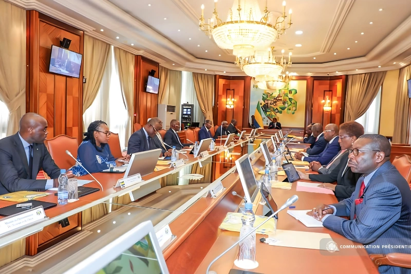 Conseil des ministres au Gabon