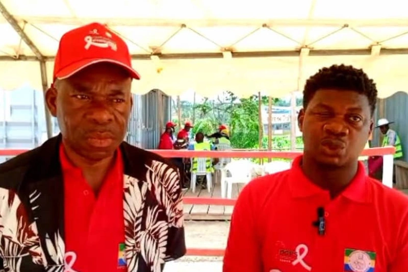 Phase de dépistage sur le chantier Nzela-Bola