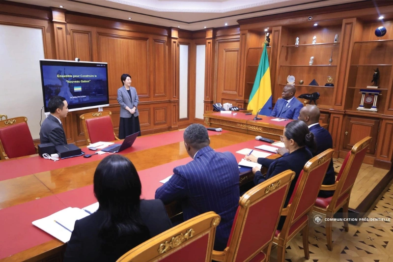 Oligui Nguema et la P-DG de Huawei Région Cémac évoquent la digitalisation de l’administration publique