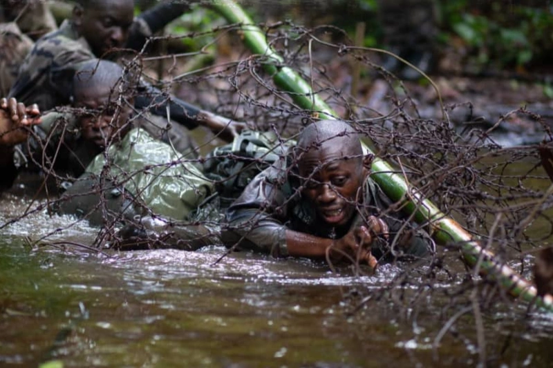 Le stage commando de l'ENFOMA. © DR