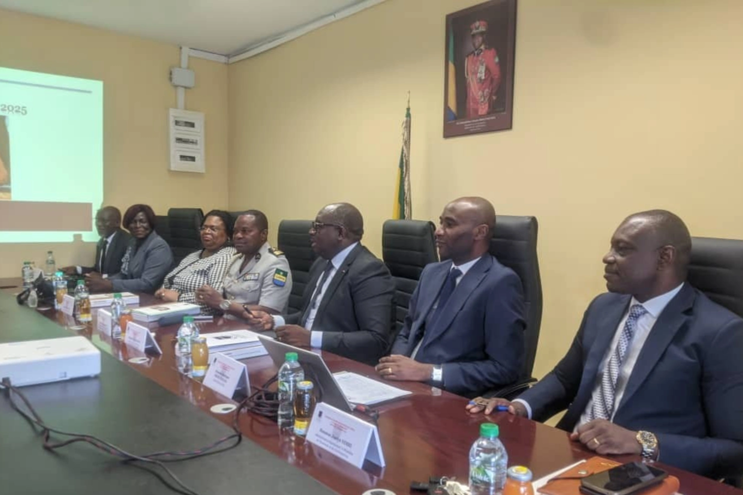 Les administrateurs lors des travaux.