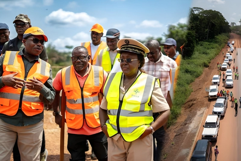 Route Ovan-Makokou : près de 50 % de réalisation globale