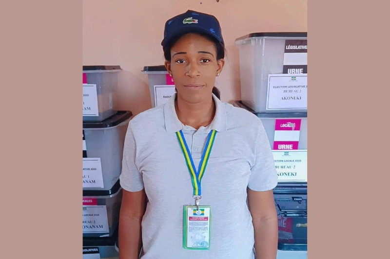 Rosila Clara Beto b'Essono-Ondo, présidente de la commission électorale du 1er arrondissement de Ntoum