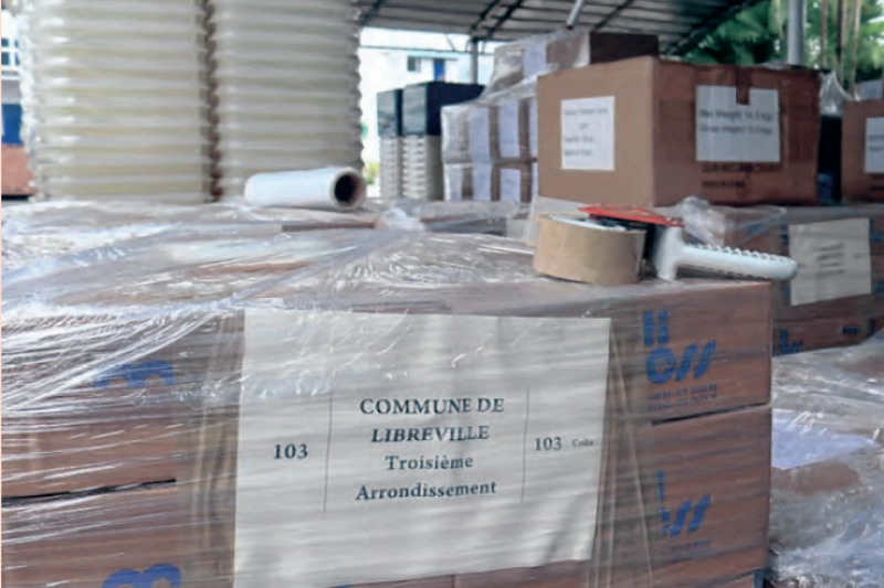 Hier le préau de Multipress était envahi de ces cartons contenant le matériel électoral.