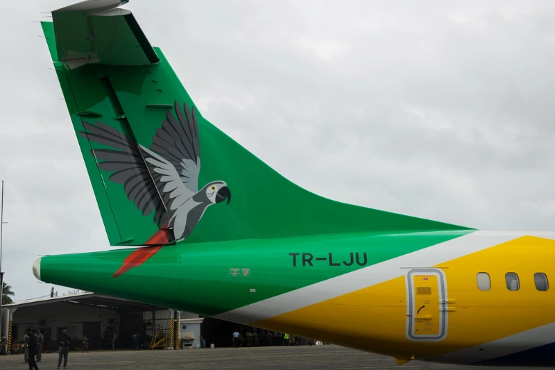Un avion de la compagnie FlyGabon. © DR