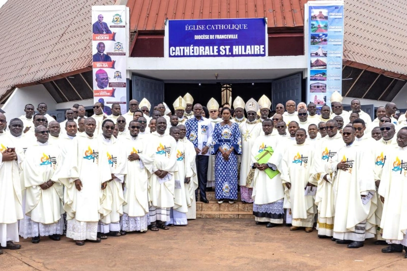Diocèse de Franceville : le couple présidentiel à la messe de clôture du jubilé d’or