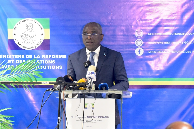 Déclaration de ministre de la Réforme et des relations avec les Institutions, François Ndong Obiang.