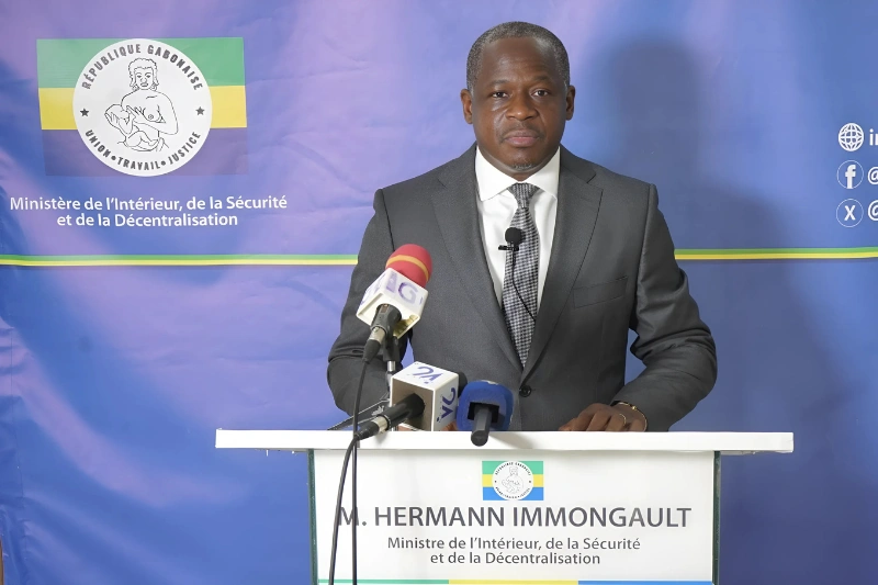 Le ministre de l’Intérieur, Hermann Immongault