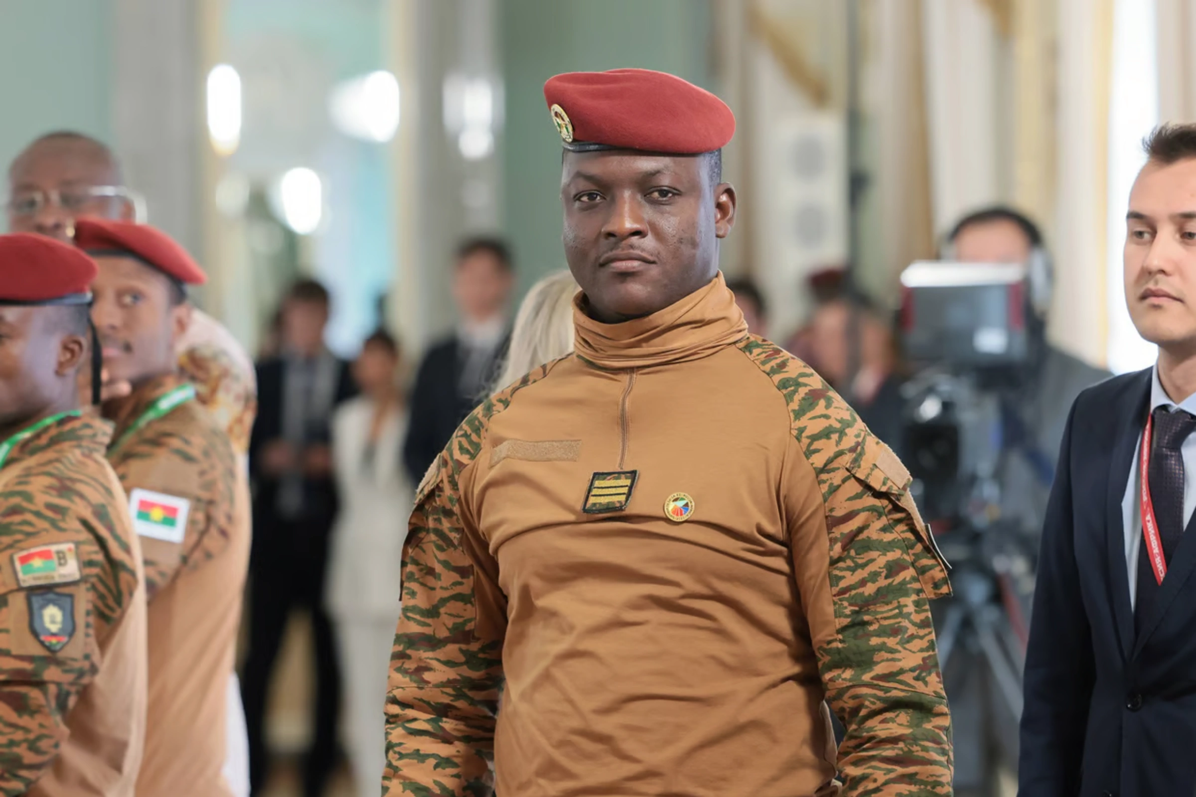 Le capitaine Ibrahim Traoré, président de transition au Burkina Faso