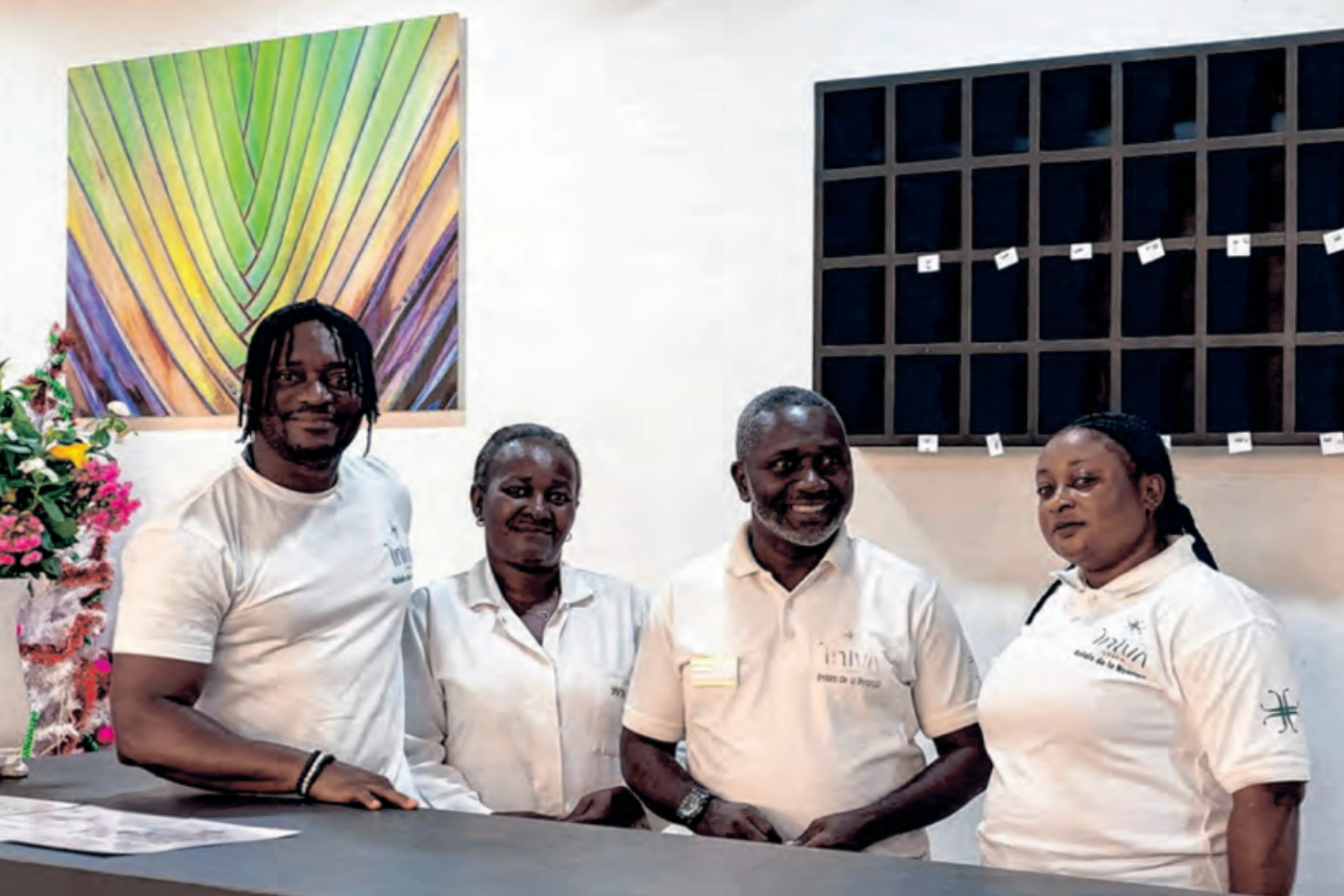 Des membres de l’équipe de l’Iniva Nyanga River Lodge.