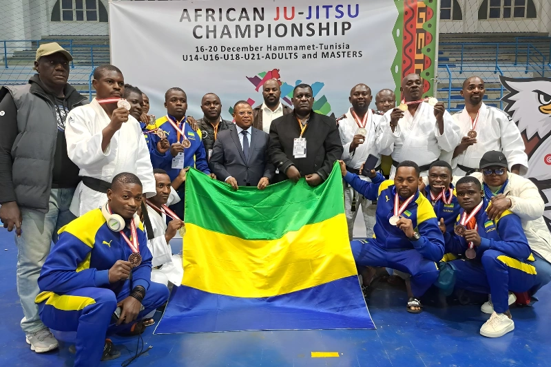 Championnat d'Afrique de ju-jitsu/Tunisie 2025 : quinze médailles pour le Gabon