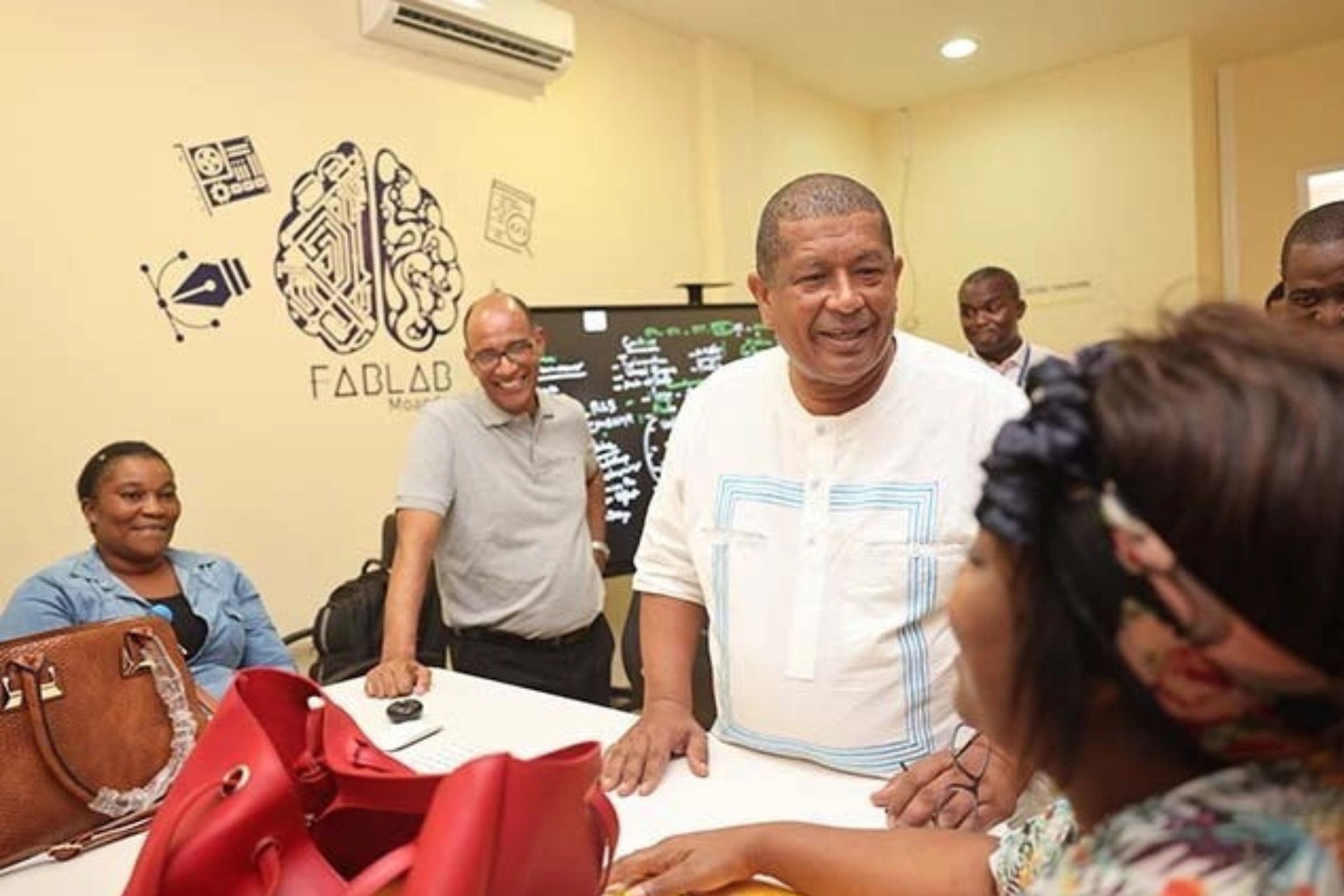 L’ADG de la Comilog, Leod-Paul Batolo, lors d’une précédente visite.