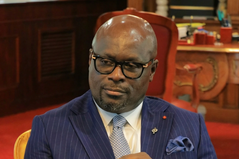 Michel Régis Onanga Ndiaye, président de l'Assemblée nationale