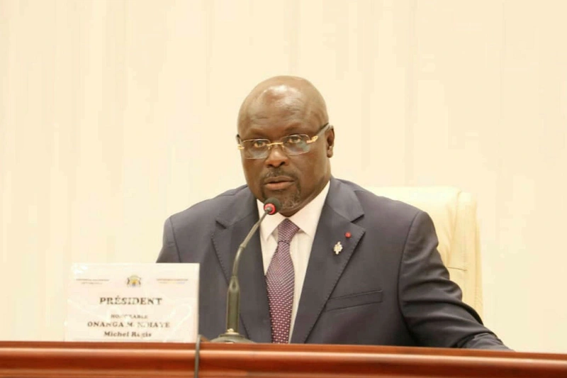 Michel Régis Onanga Ndiaye, président de l'Assemblée nationale