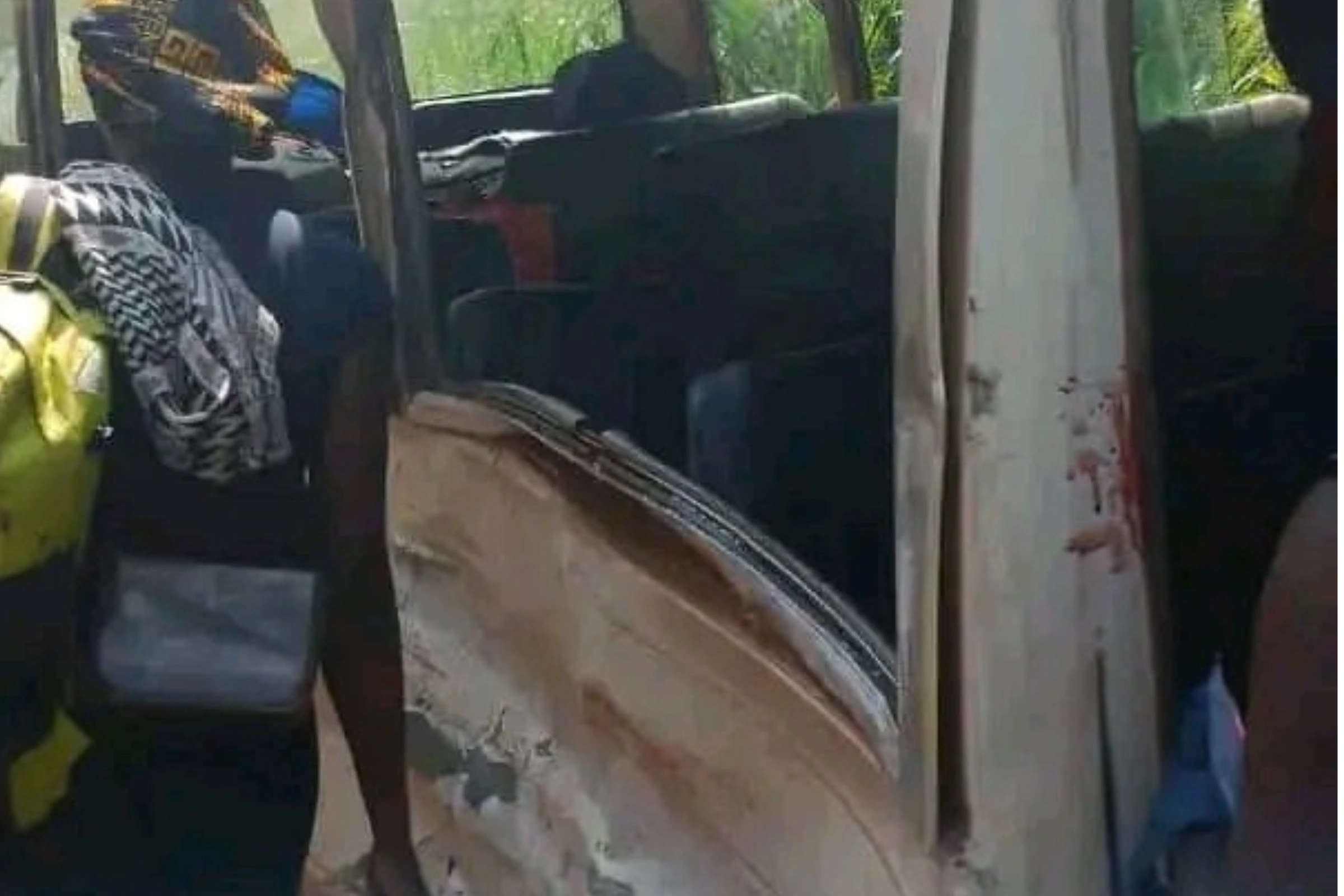 Le bus accidenté.