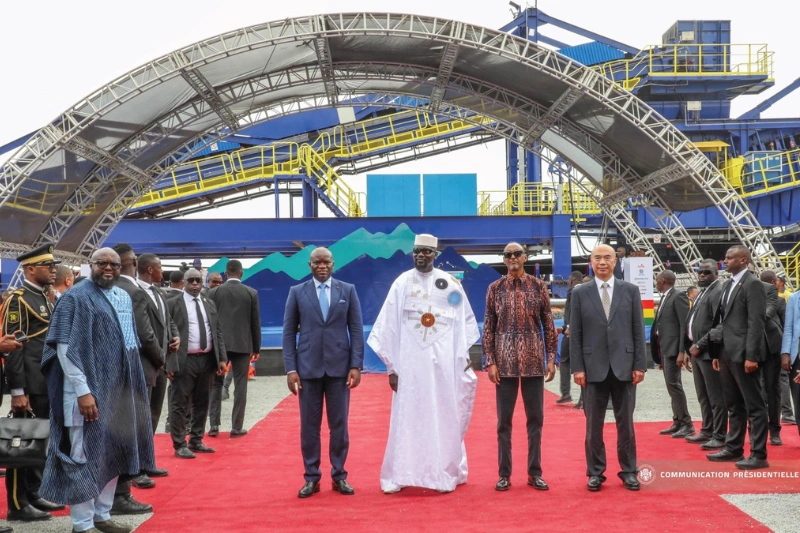 Oligui Nguema présent au lancement de la mine de fer de Simandou
