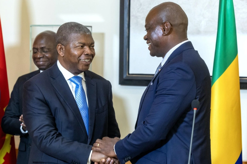 Phase du tête-à-tête entre le chef de l’Etat, Brice Clotaire Oligui Nguema et son homologue angolais João Lourenço