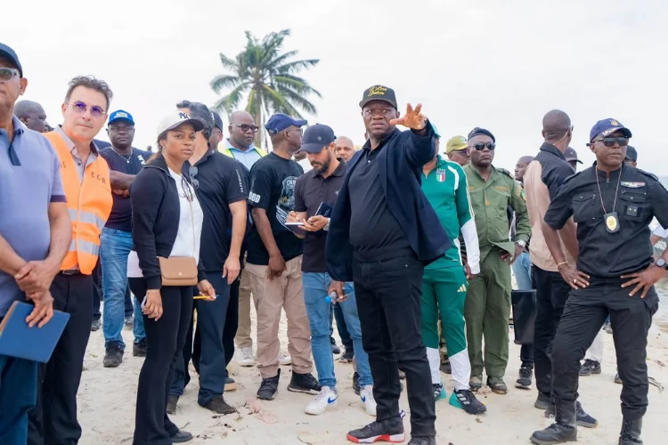 Visite des chantiers portgentillais.