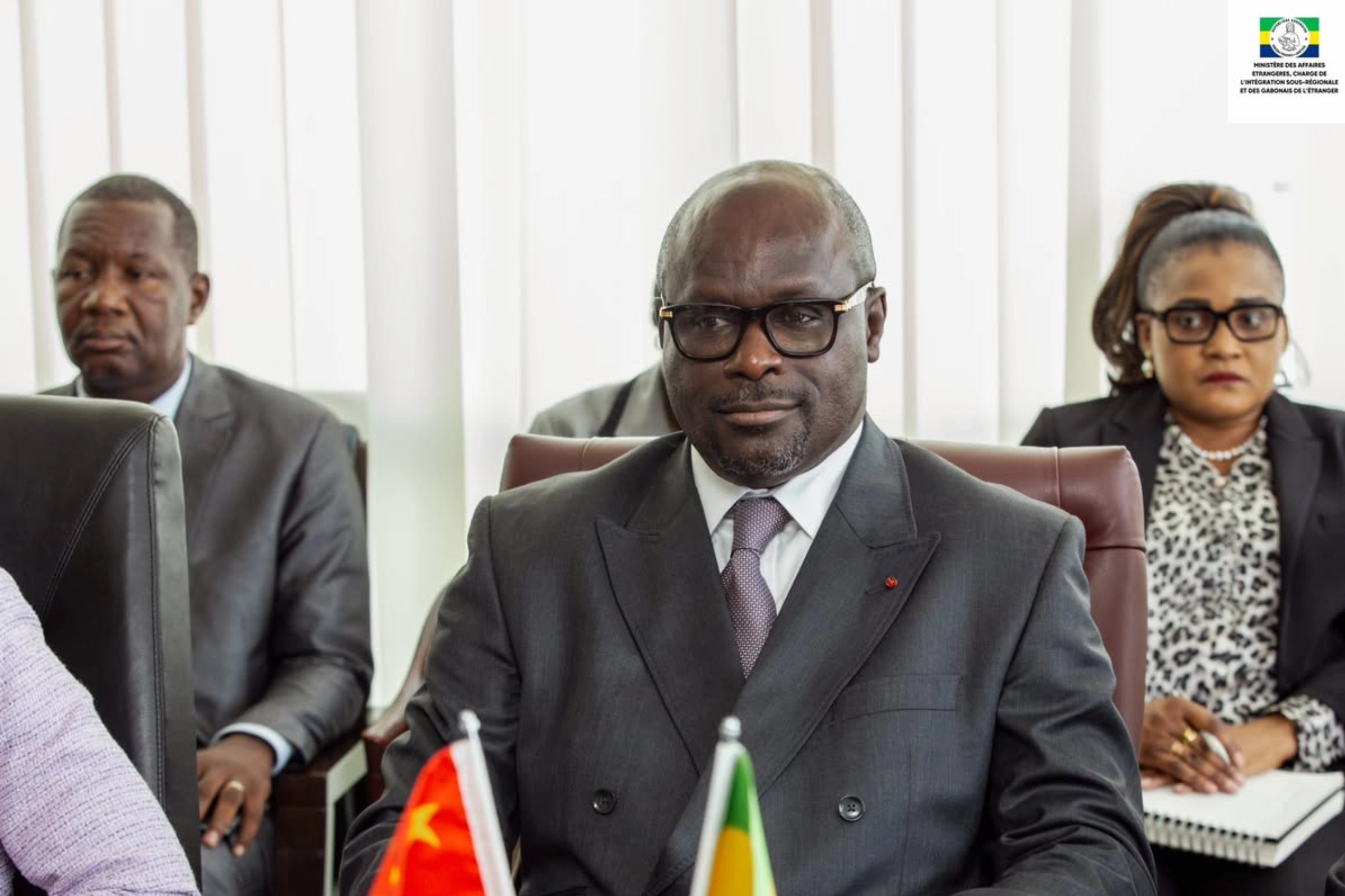 Le ministre des Affaires étrangères, Régis Onanga Ndiaye