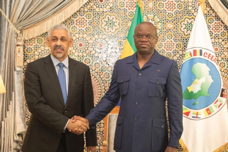 Tronçon routier Ndendé-Doussala : Oligui Nguema s'entretient avec Sidi Ould Tah