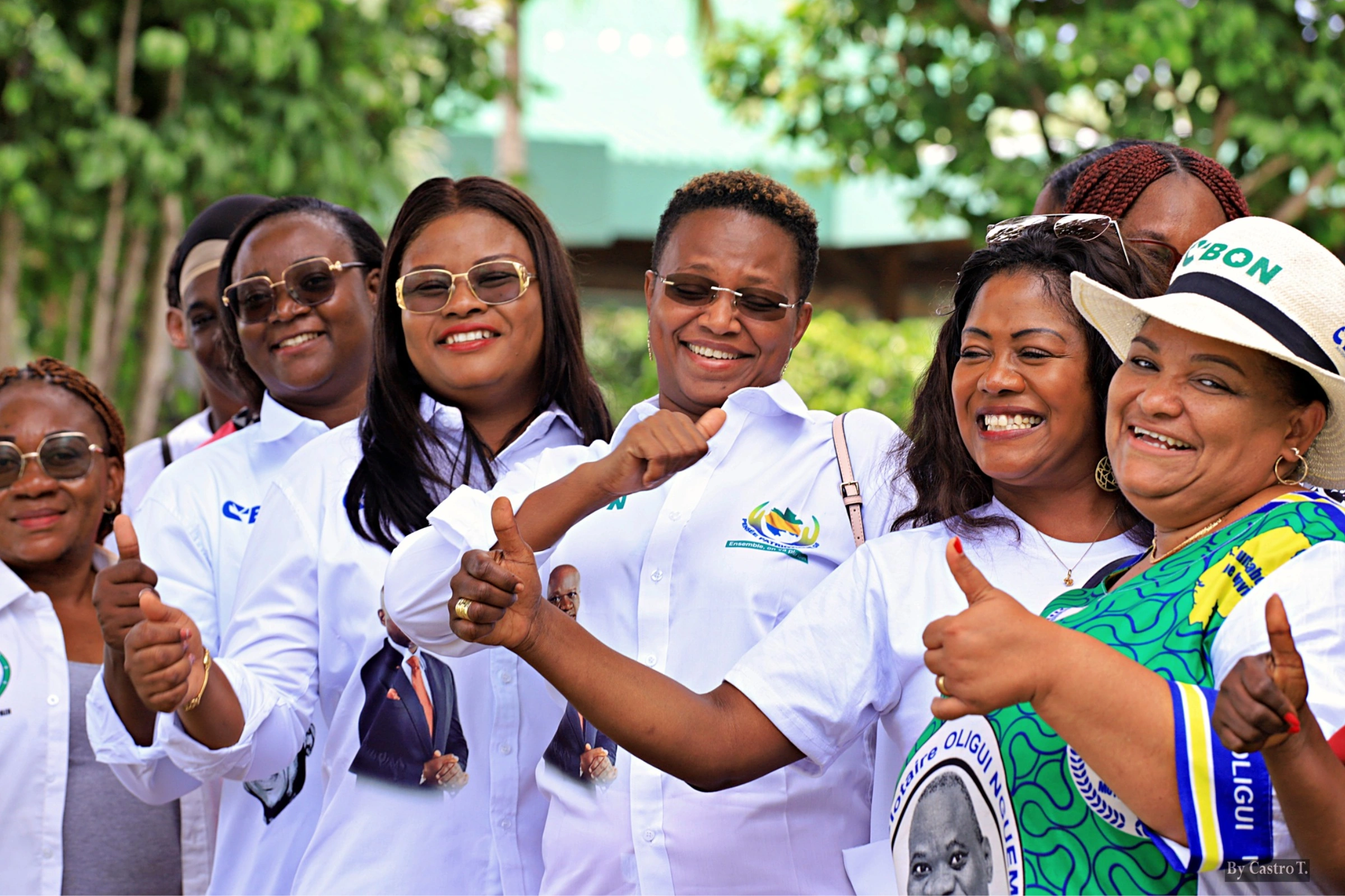Les femmes de la "Pensée Patriotique" Ogooué Maritime à la JNF. © DR