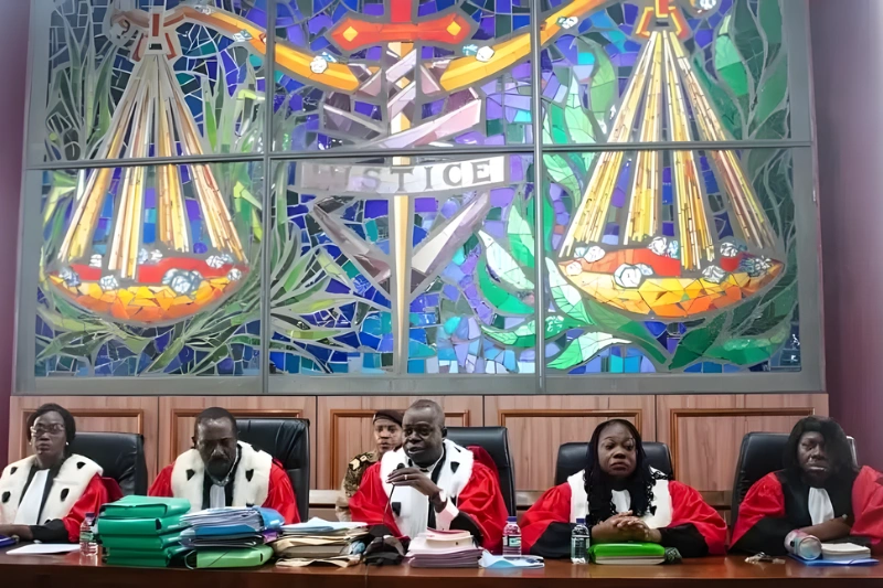 Magistrats lors du procès des bongo valentin